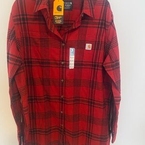 SOLD NOT AVAILABLE Women’s Carhartt Rugged Flex Flannel Shirt size XL 16-18